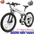 NEW Mountain Fatbike 26 Zoll  Elektrofahrrad,900W 48V 14AH E-Bike Samebike LO26