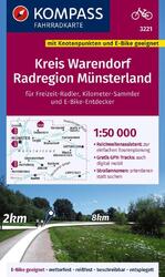 KOMPASS Fahrradkarte 3221 Kreis Warendorf - Radregion Münsterland mit