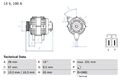 BOSCH Lichtmaschine Generator Lima 0 986 048 320 +68.81€ Pfand für OPEL ASTRA