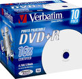 VERBATIM 43508 Printable Bedruckbar DVD+R 16X Rohling