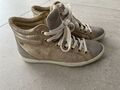 Paul Green Leder High Top Sneaker Freizeit Schuhe Gr 37