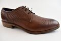 Bugatti Herren Business-Schuhe Leder Cognac in der Gr. 41