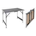  Klapptisch 100x60cm Alu Höhenverstellbar Campingtisch Tisch Gartentisch HI