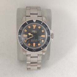 Seiko Submariner Mod Pumpkin Look Vintage 40mm Automatic