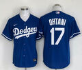 Men's Shohei Ohtani DODGERS #17 Men's Jersey White Blue All Stitched+++