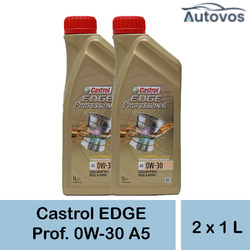 2x1 Liter Castrol Edge Professional A5 0W-30 TITANIUM für Volvo 2 Liter SLX