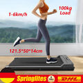 Grau Motorisiertes Laufband Home Gym Walking Pad Slim Compact Walker Joging Run