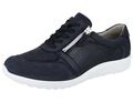 WALDLÄUFER Orthotritt M Ira Damen Halbschuhe Sneaker blau marine Stretch Leder 