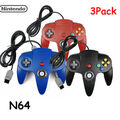 3Stück Für Original Nintendo 64 N64 Konsole Game N64 Controller Gamepad Joystick