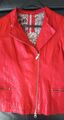 MILESTONE Lederjacke  Rote Jacke 100%  Nappalederjacke von Milestone Gr.38 Neu 