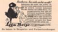 Loba Beize - 1930 - Historische Werbung - Reklame ~11x6cm