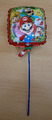 Super Mario-Ballon - Folie - Helium - mit Stab - ca. 15 x 17 cm