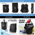 MIVELO - 3 in 1 Fahrradtasche - Rucksack - - Wie Neu