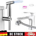 Hand Brause Dusche mit Halter Schlauch Bidet WC Hygiene Edelstahl Intim Bad Set