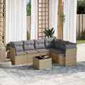 Gartenmöbel Sofa Garnitur Lounge Sitzgruppe 6-tlg. Schwarz Poly Rattan vidaXL