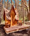 POD SAUNA Gartensauna Hexenhaus HolzsaunaNEU Bausatz Fass