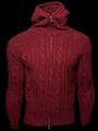 FRED PERRY Herren Casual Strick Jacke Dicker Schwer Rotwein 1422 Gr.S