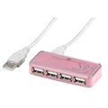 Hama USB 2.0 HUB 1:4 USB-Hub 4-Fach Port Verteiler für PC Notebook Laptop Mac