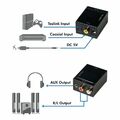 Audio Konverter Toslink zu Analog Adapter Digital zu 3,5mm Analog SPDIF Koaxial