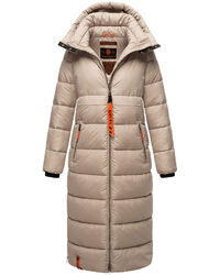 Navahoo Damen Winter Steppmantel warm gefüttert Oversize Parka lang warm B926