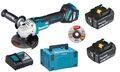 Makita DGA511RTJ Akku-Winkelschleifer 18V DGA511 + 2x Akku 6Ah + Makpac 3 + Lad.