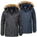 Geographical Norway Herren Parka Outdoor Funktionsjacke Sehr Warm Winter Jacke 