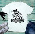 Falscher Park T-Shirt Dinosaurier T-Rex Mickey Minnie Maus Ballon lustig Mash-up Top