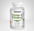 Ginkgo Biloba 3000mg & koreanischer Ginseng 1000mg 120 Tabletten Flasche Futurevits UK