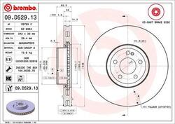 2x 09.D529.13 BREMBO Bremsscheibe