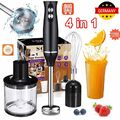 Multifunktional Stabmixer 4-in-1 Elektrische Handmixer Pürierstab Blender Set DE