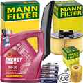 MANN INSPEKTIONSPAKET+5L MANNOL 5W-30 ÖL passend für BMW 3er E46 316-318 ti/Ci