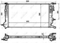 NRF 53964 Kühler, Motorkühlung für RENAULT