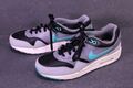 Nike Air Max 1 Damen Sneaker Sportschuhe Gr. 38 grau schwarz türkis Leder BS243