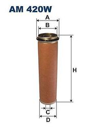 SEKUNDÄRLUFTFILTER FILTRON FÜR MERCEDES VW DAF DEUTZ-FAHR FENDT 63-> AM420W