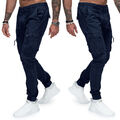 Herren Jogger Hose Freizeit Baumwoll Pants Cargohose Jogginghose IT983 Color MIX