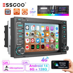 Für VW Touareg 7L6 Transporter V T5 Android 14 6+128G Carplay Autoradio GPS RDS