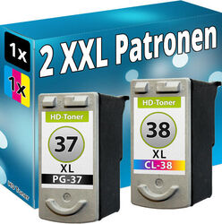 TINTE PATRONEN PG-37 + CL-38 XL für CANON PIXMA IP1800 IP1900 IP2500 IP2600 Set