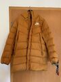 Nike Steppjacke Herbst Parka Wintermantel lang Gr M gelb/bräunlich/gold NP 180 €