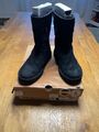 UGG Australia Boots Winterboots Schneestiefel schwarz Wildleder Lammfell