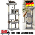 Kratzbaum XXL Katzenbaum Sisal große Katzen Kletterbaum 143 cm Katzenkratzbaum