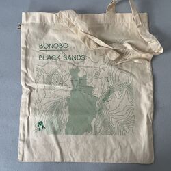 Bonobo Schwarz Sands offizielle Promo Tragetasche/Canvas Tasche 42 cm x 36 cm