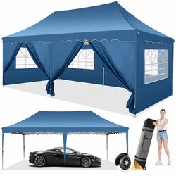 Pavillon 3x3-3x6m Wasserdicht Faltpavillon Pop Up Partyzelt Gartenzelt UV-Schutz