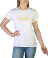 Levis Damen Basic The Perfect Graphic Tee Kurzarm Logo T-shirt Weiß Größe: S