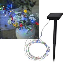 Draht-Lichterkette micro-LEDs, Deko Party Weihnachts-Beleuchtung Weihnachten