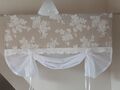 Raffgardine LANDHAUSSTIL GARDINE Vintage Shabby Chic Raffrollo  160x120