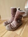 Superfit Lora Mädchenstiefel, Leder, beige violette, GoreTex, Winter - Gr. 33