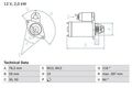 Bosch 0 986 018 020 Starter für AUDI SKODA VW