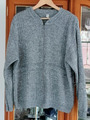 Schöne warme Strickjacke Herren-Pullover-Gr. 52/54-Grau-Reißverschluss-TOP