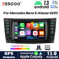 Für Benz CLS E-Class W211 W219 Carplay Autoradio GPS Navi Kamera Android13 2+32G