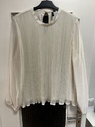 Vero Moda curve Bluse Top Shirt Weiß/ Creme Gr. 48 NEU